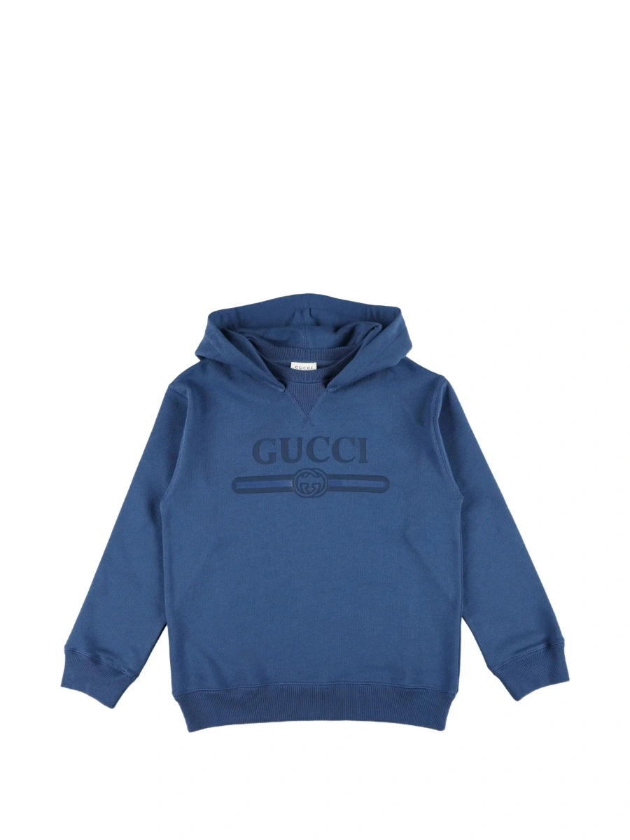 Bluza de trening Gucci albastra din bumbac - Img 6