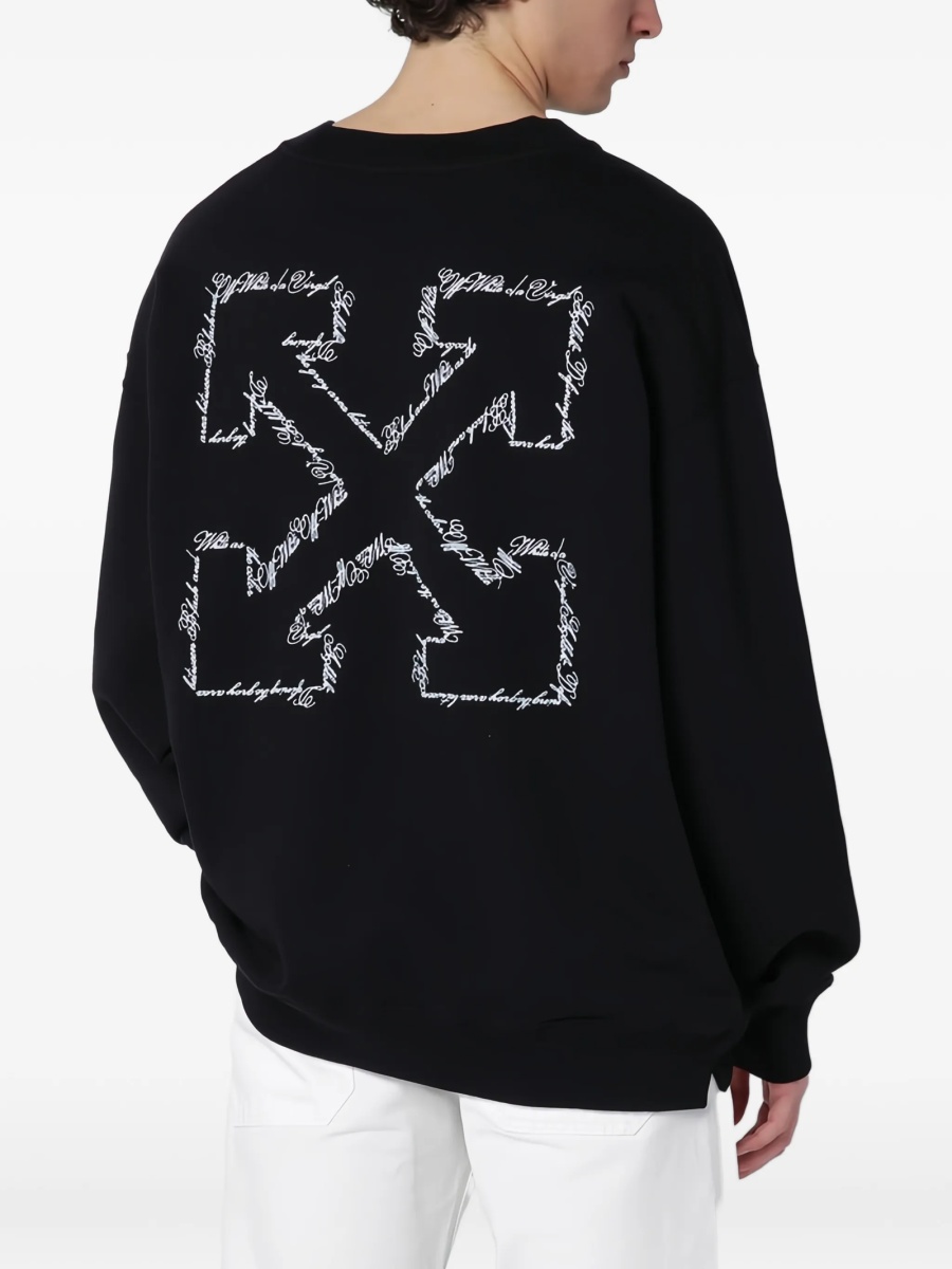 Bluza de trening Off-White neagra - Img 4