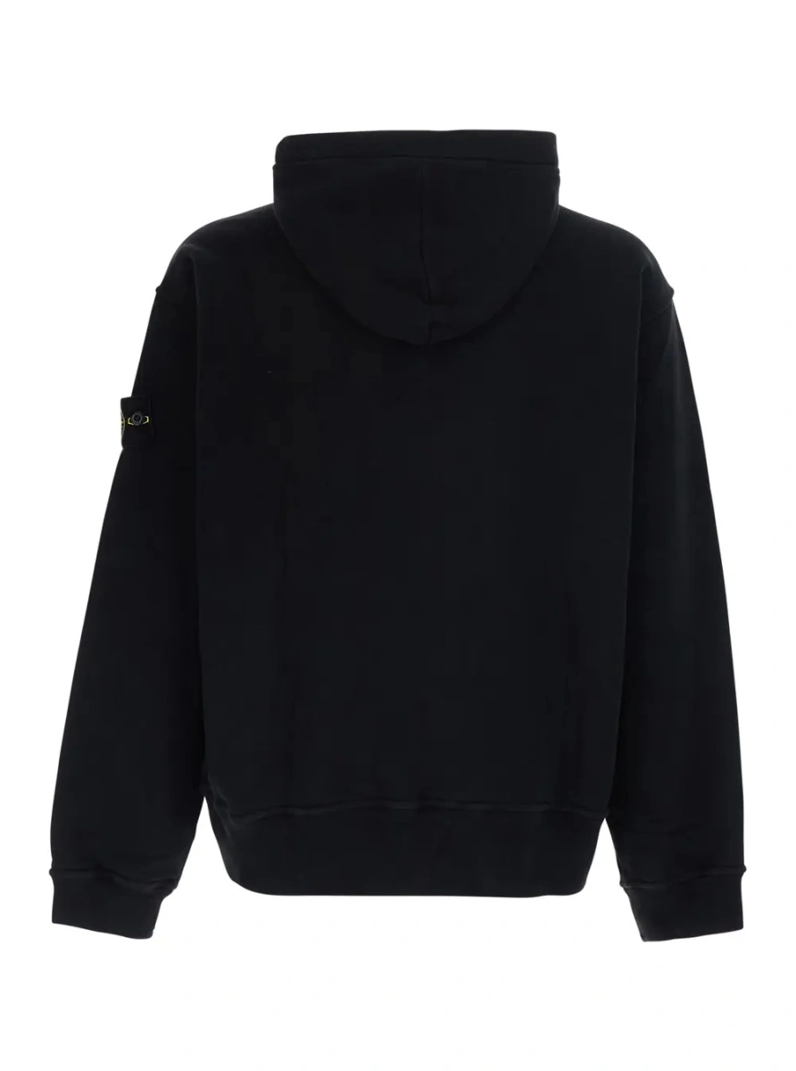Bluza de trening Stone Island neagra din bumbac - Img 2