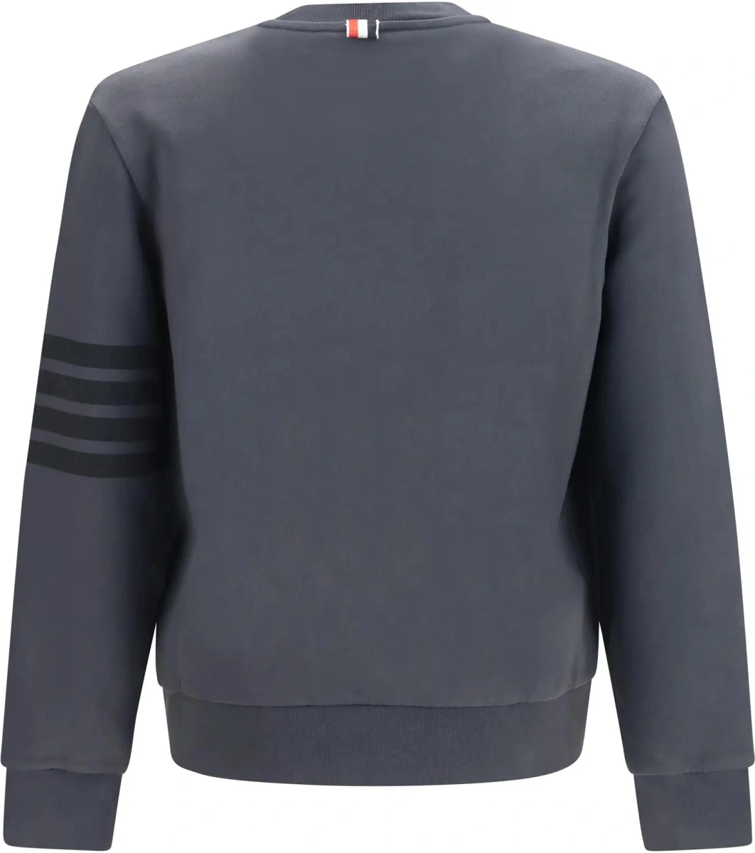 Bluza de trening Thom Browne gri din bumbac - Img 2
