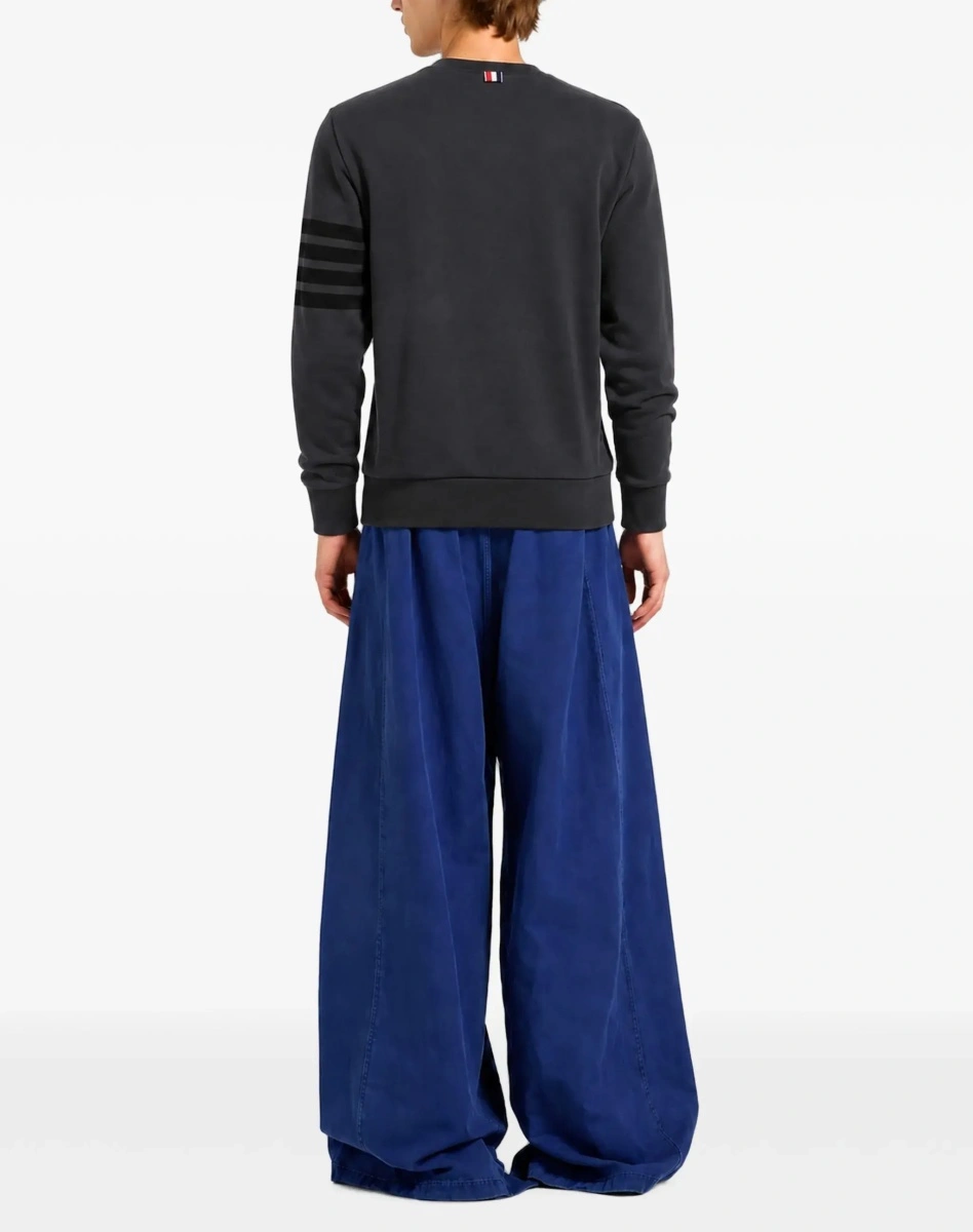 Bluza de trening Thom Browne gri din bumbac - Img 5