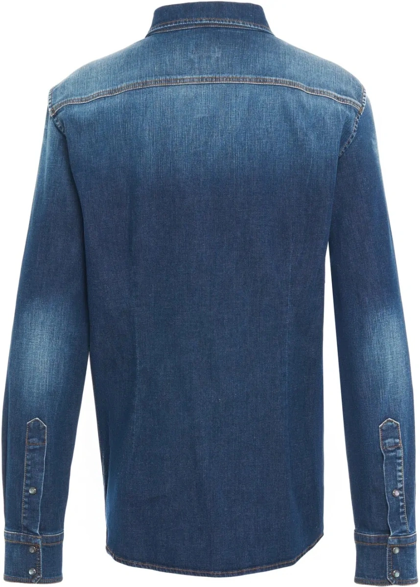 Bluza eleganta Jacob Cohen albastra - Img 3