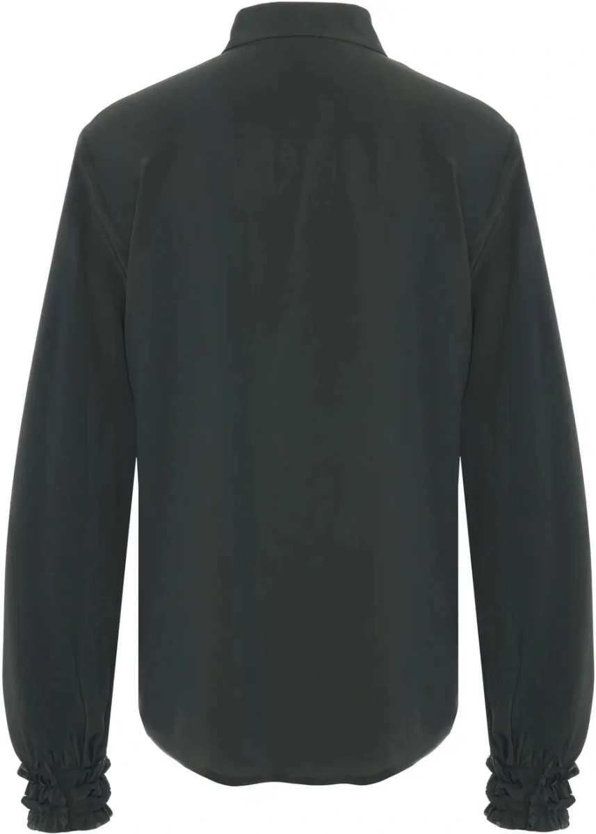 Bluza Himon's verde din matase - Img 3