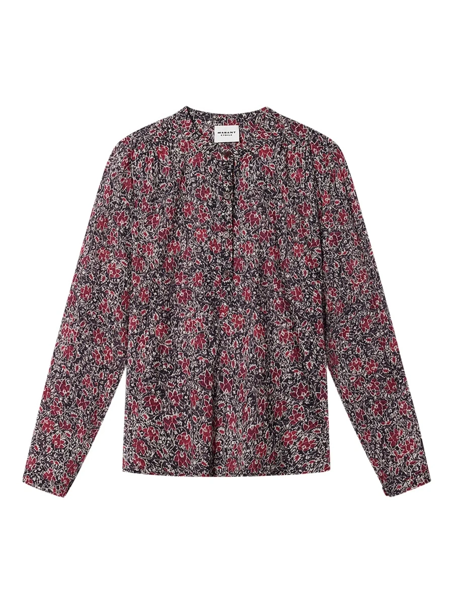 Bluza Isabel Marant mov din bumbac - Img 8