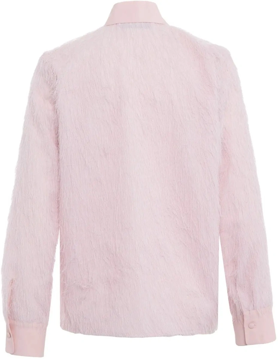 Bluza Jucca roz cu franjuri - Img 3