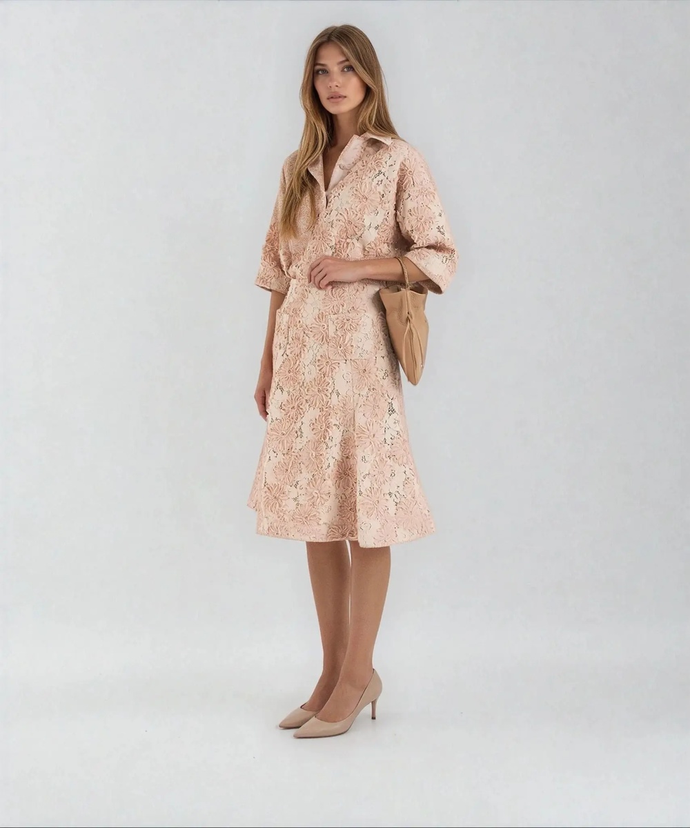 Bluza Lace blouse with floral pattern - Img 4