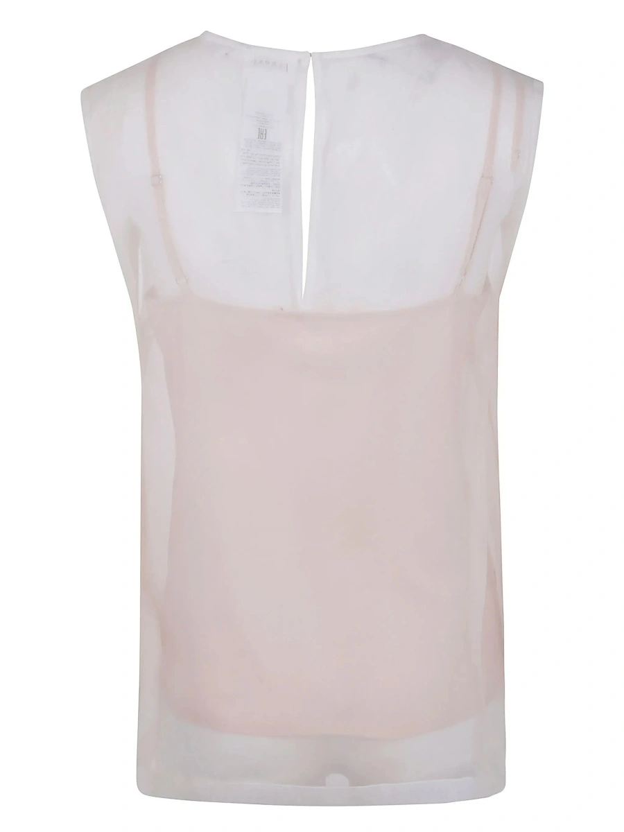 Bluza P.A.R.O.S.H. alba din matase - Img 4
