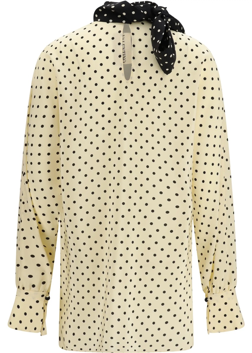 Bluza Polka dot Blouse with side bow - Img 2