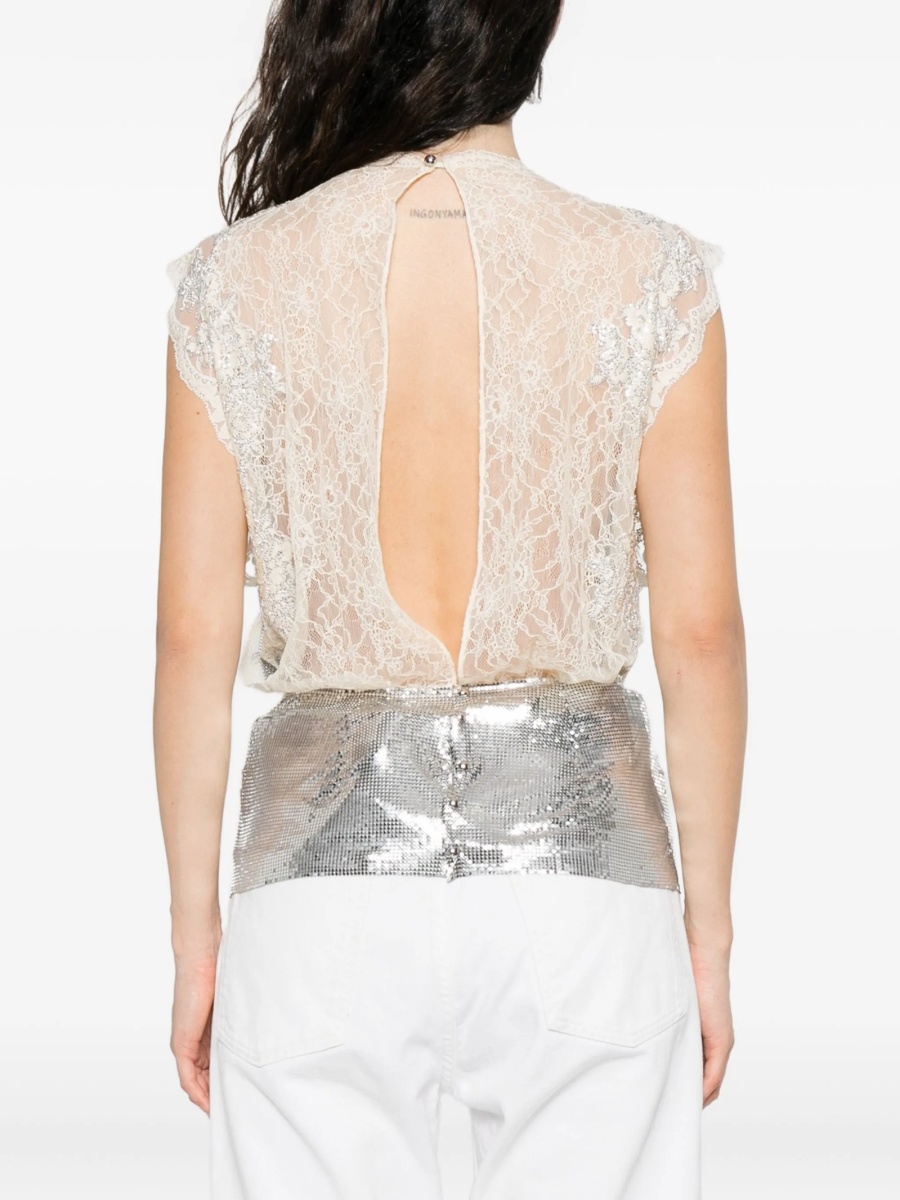 Bluza RABANNE argintie - Img 4