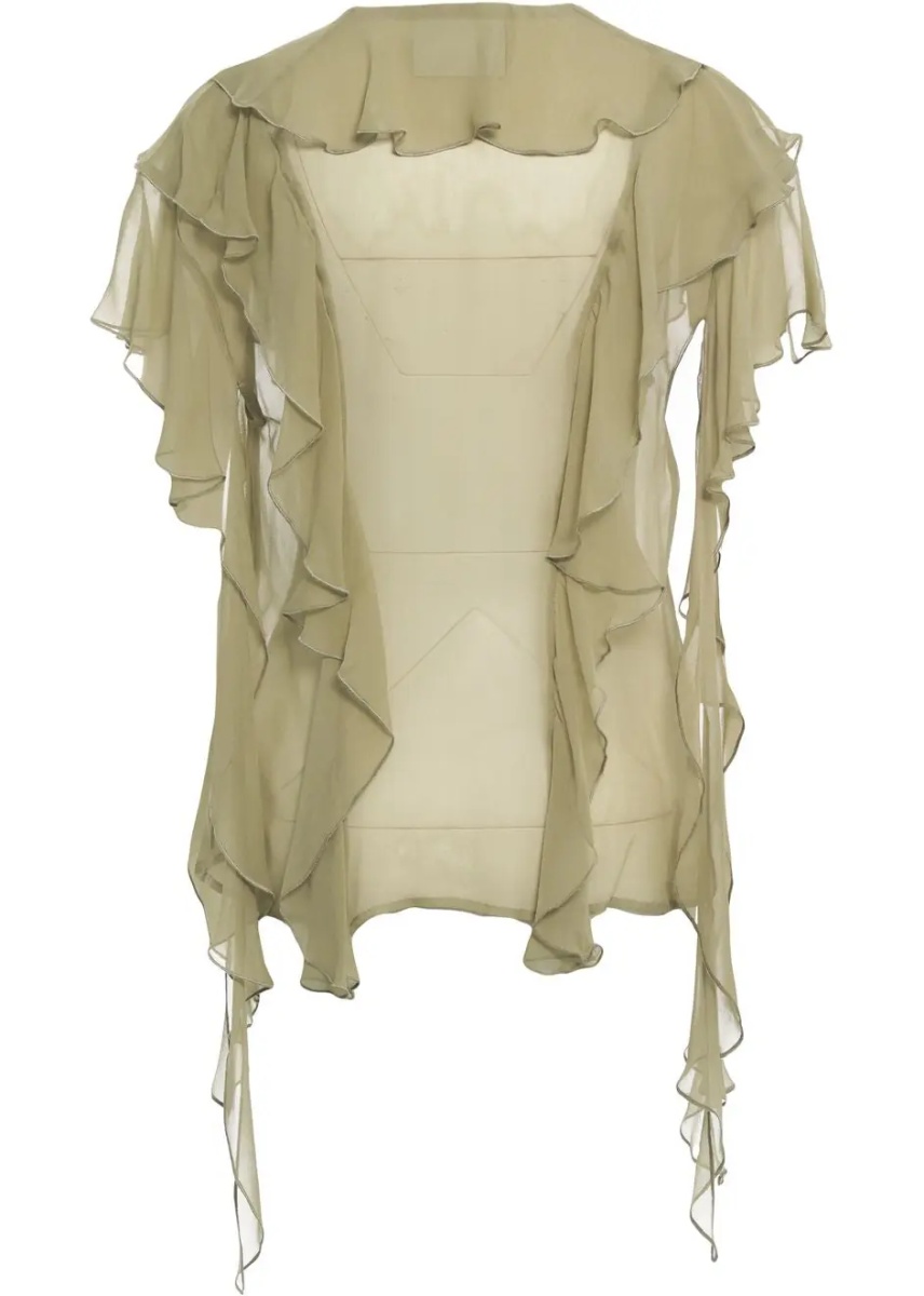 Bluza Silk blouse with ruffles - Img 3