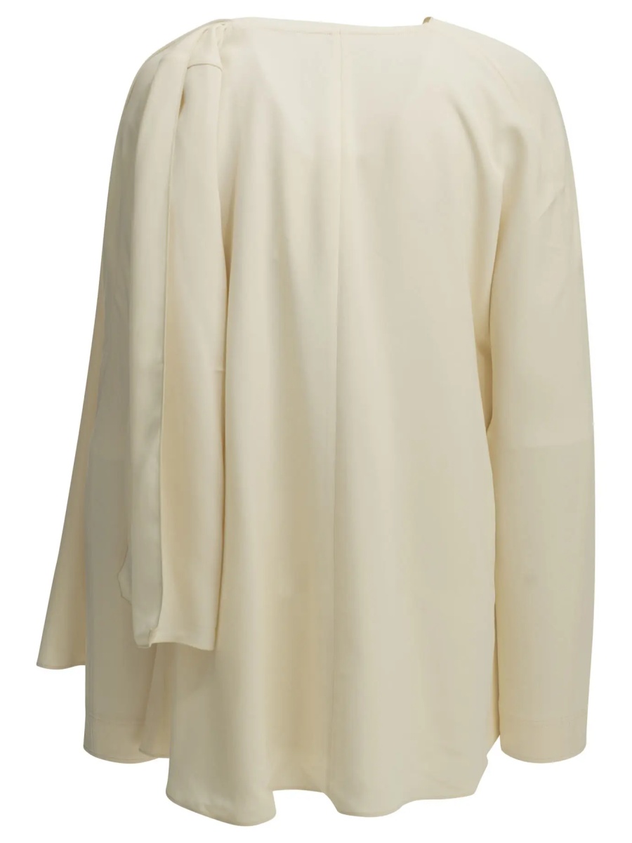 Bluza TOTÊME Blouse with a scarf neckline - Img 2