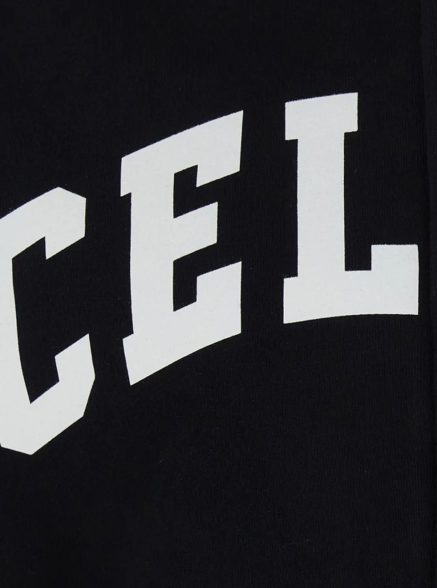 Bluza trening Black men's cotton hoodie with printed logo on the front - Img 3