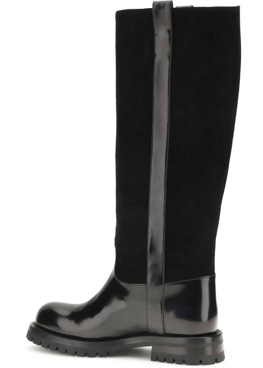 Bocanci High suede and smooth leather Boots - Img 3