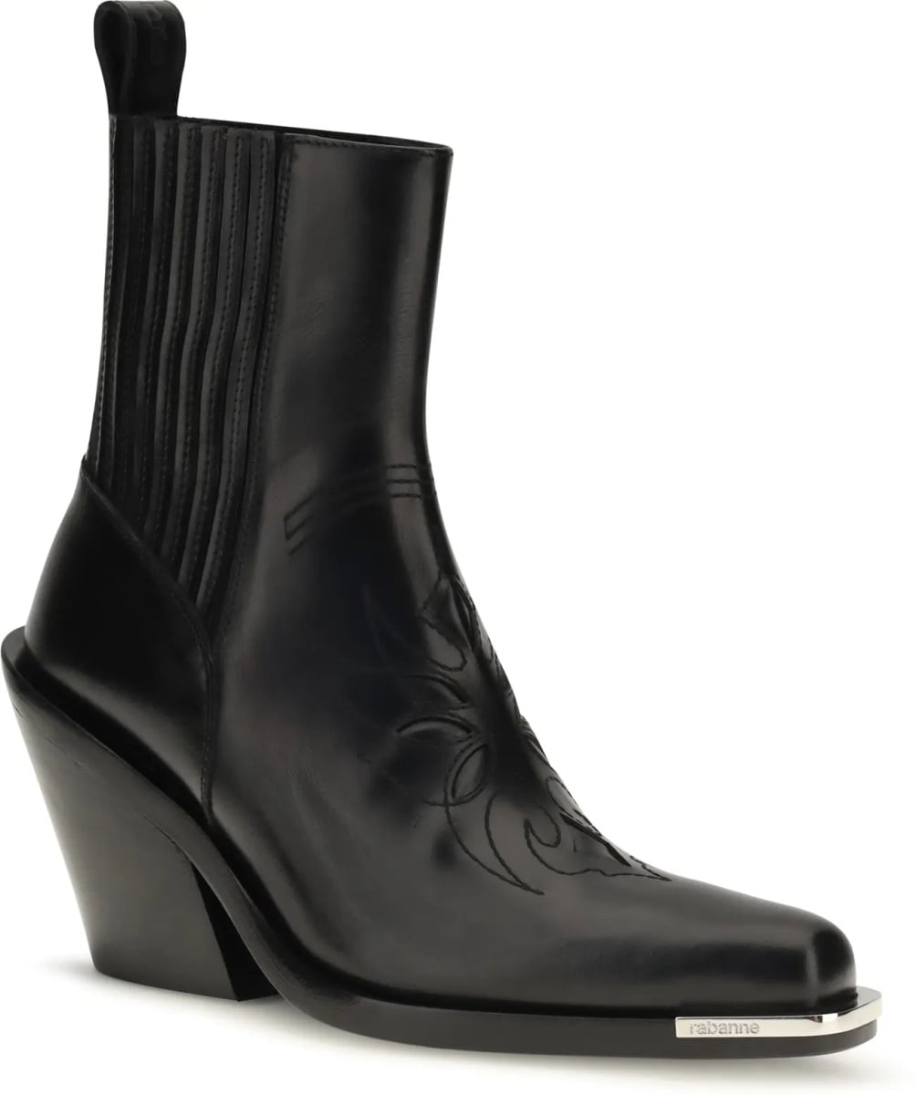 Bocanci Leather cowboy Ankle Boots - Img 2