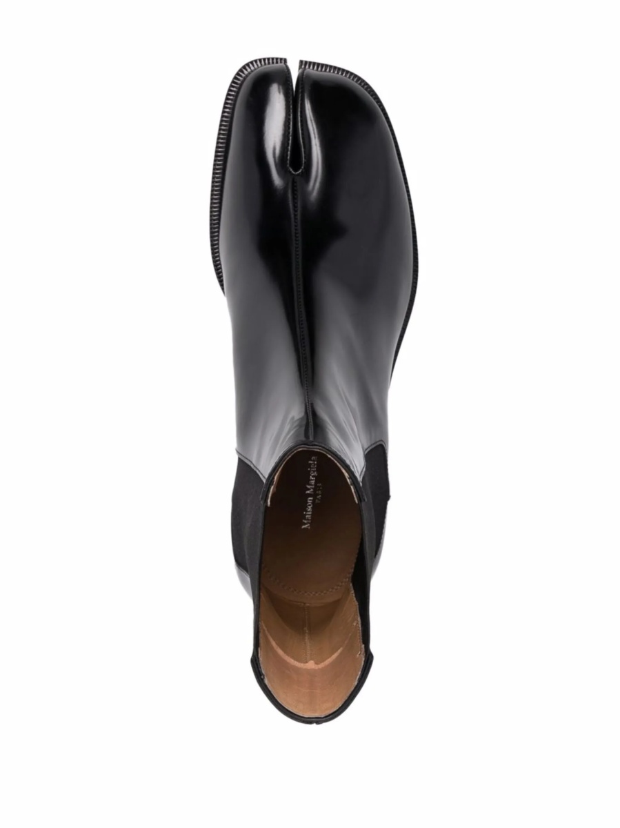 Bocanci Maison Margiela tabi negri din piele - Img 4