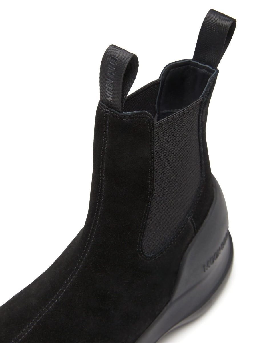 Bocanci Moon Boot negri din piele intoarsa si polyester - Img 2