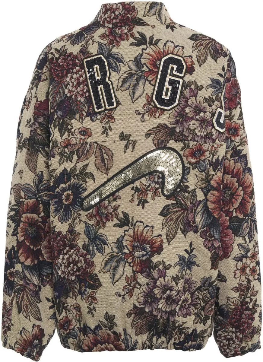 Bomber Bomber jacket with floral pattern - Img 3