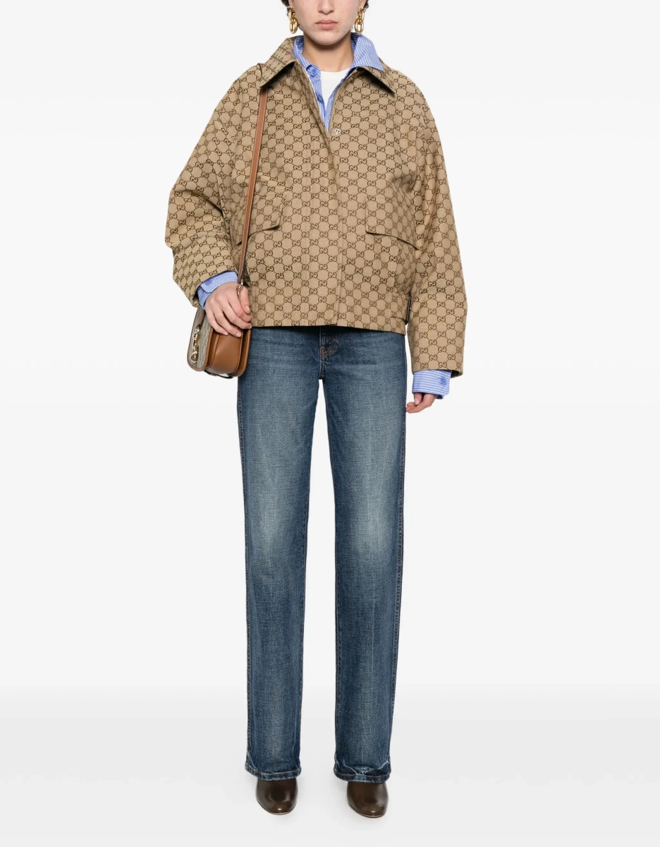 Bomber GG Canvas bomber Jacket - Img 4