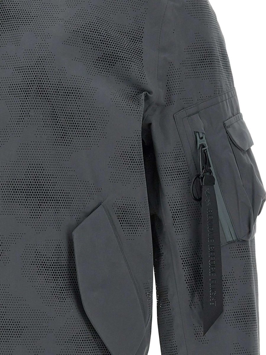 Bomber jacket Alpha Industries gri din polyester - Img 4