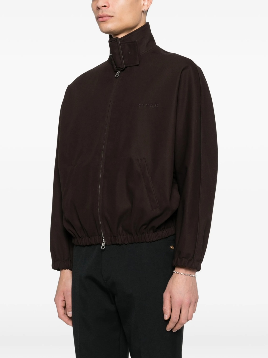 Bomber jacket COURRÈGES maro din bumbac - Img 3