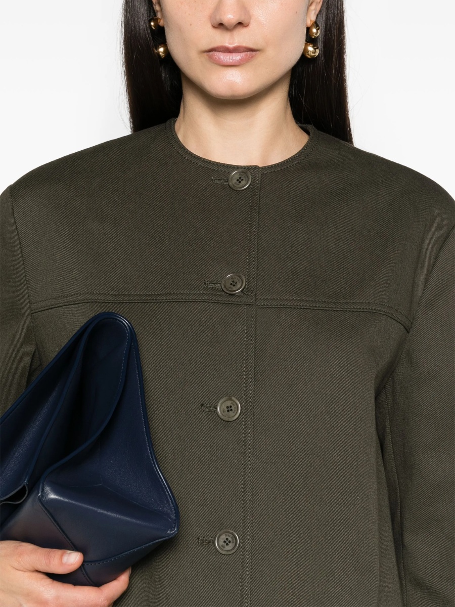 Bomber jacket Max Mara verde din bumbac - Img 5