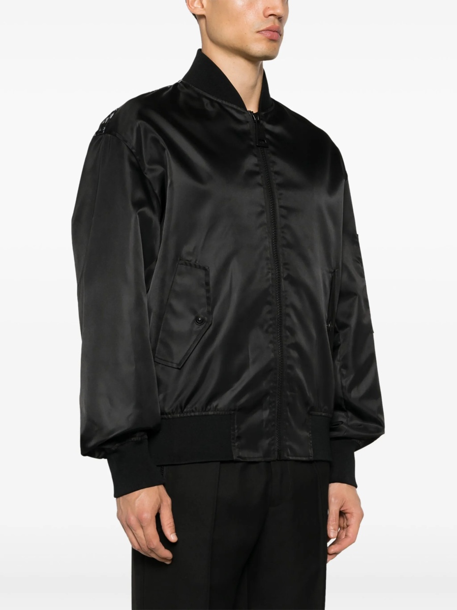 Bomber jacket Versace Jeans Couture neagra din polyester - Img 4