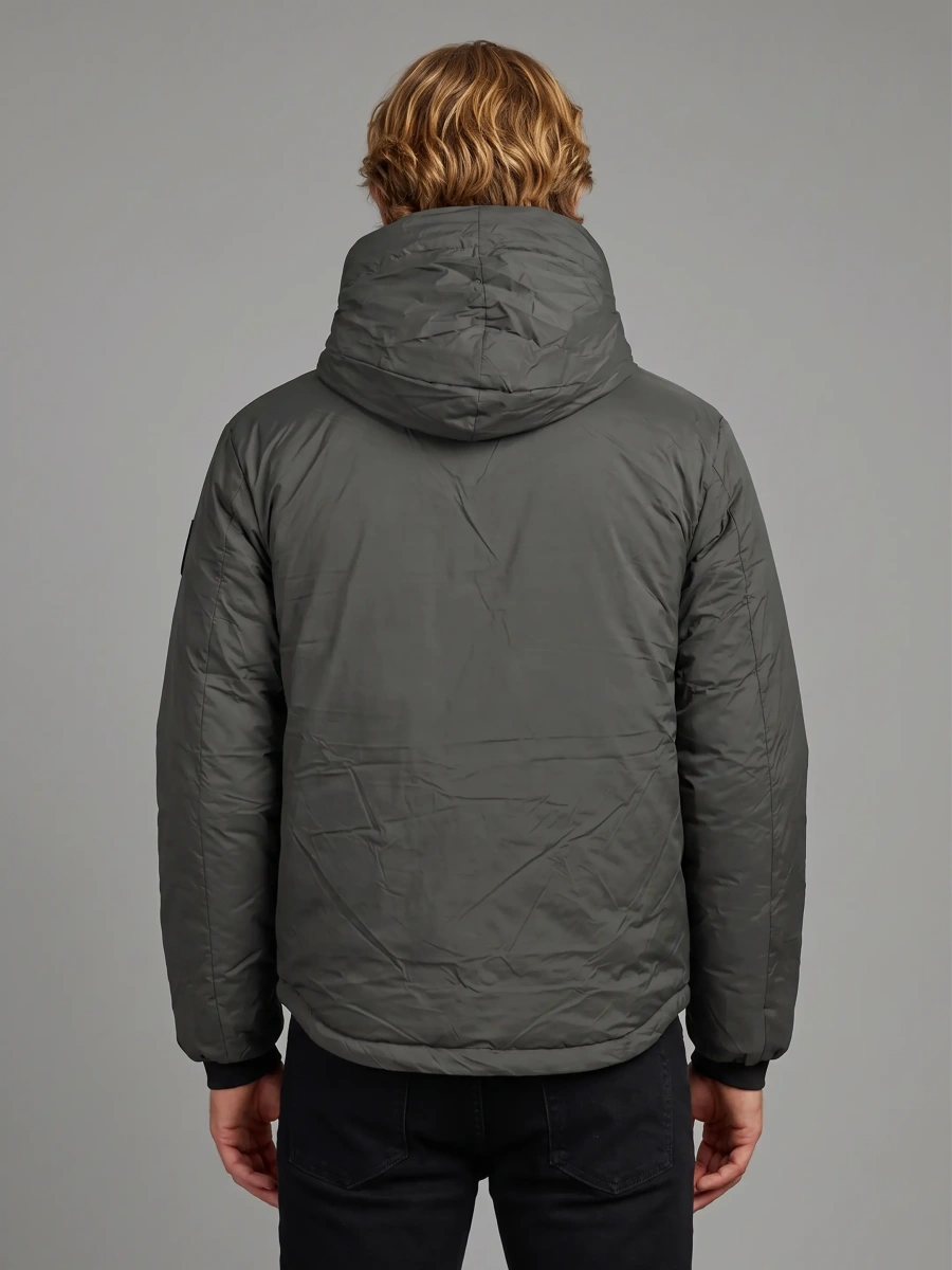 Bomber Jacket With Hood Lodge Black Disc - Img 3