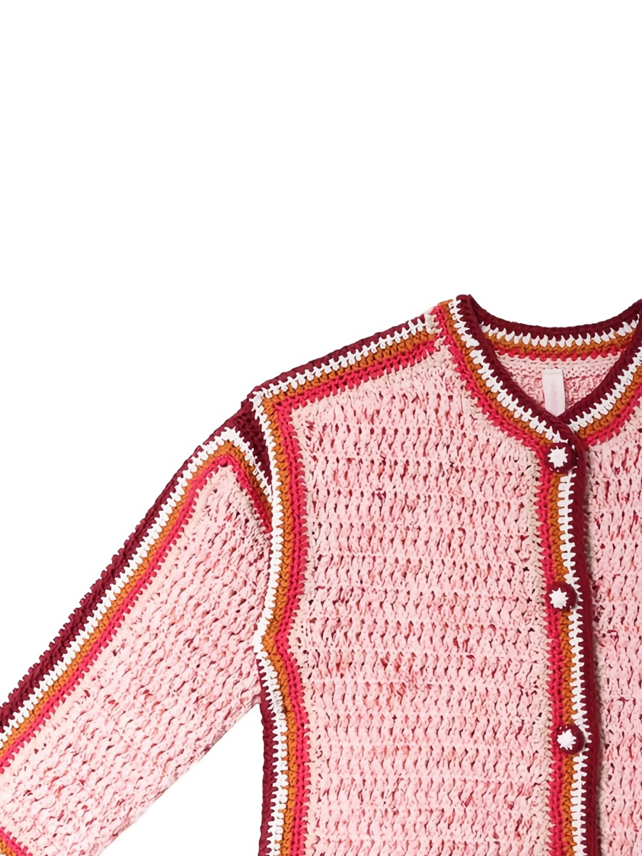 Bomber jacket ZIMMERMANN roz din vascoza si bumbac - Img 3