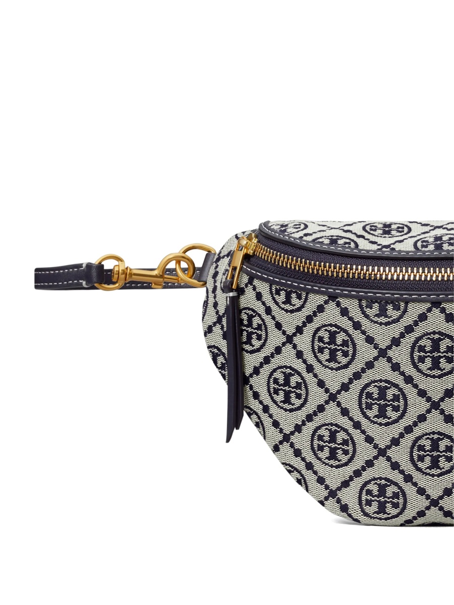 Borseta Tory Burch albastra din bumbac si polyester - Img 4
