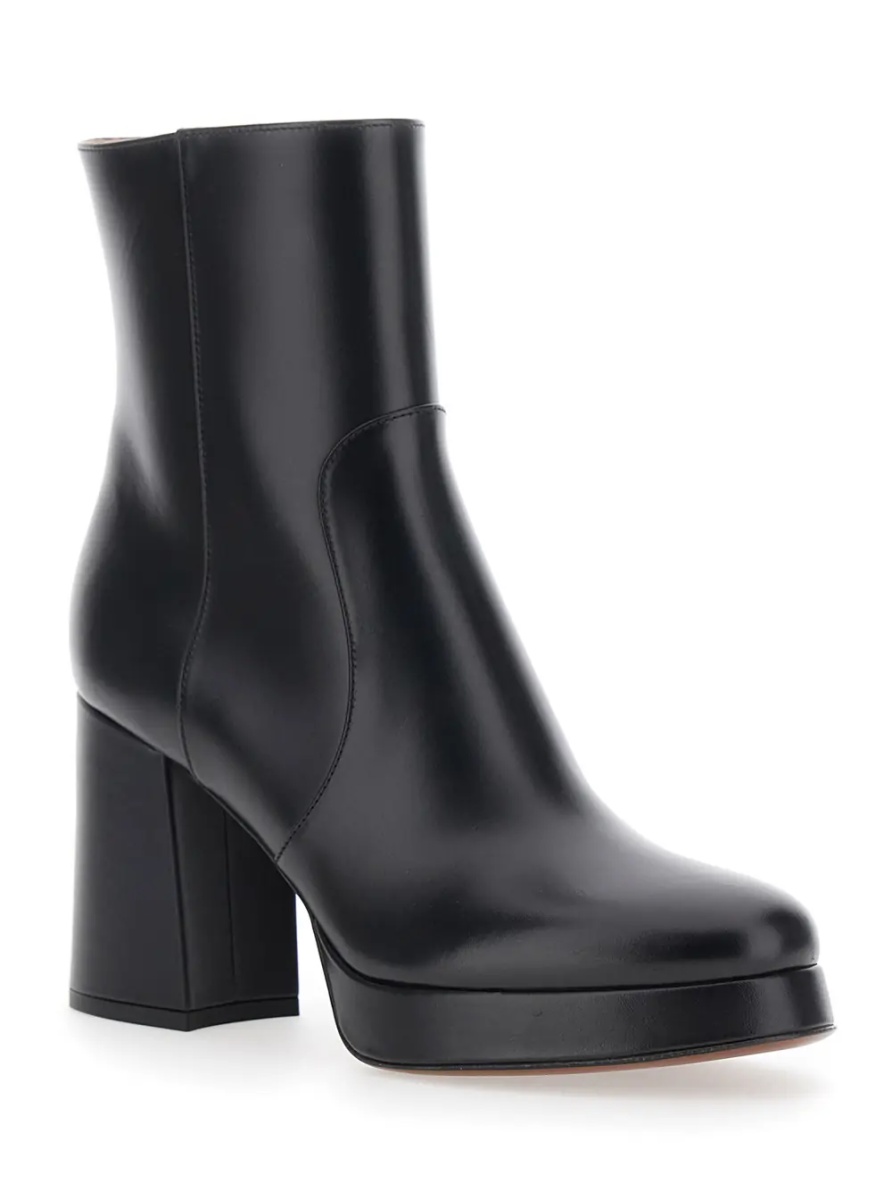 Botine BOOTIE | FAWCETTE | T. 20/90 | VITELLO/A. LIGHT GOLD LOGO - Img 2