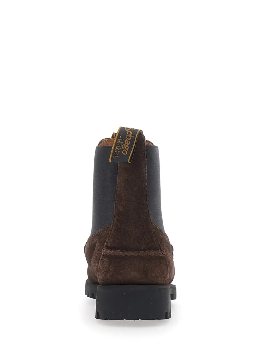 Botine CALLIOPE SUEDE LUG Brown Rubber Sole Ankle Boots for Men - Img 4