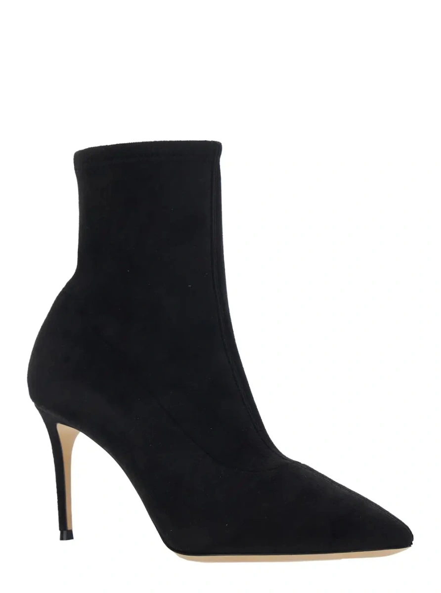 Botine Casadei negre din piele intoarsa ecologica - Img 2