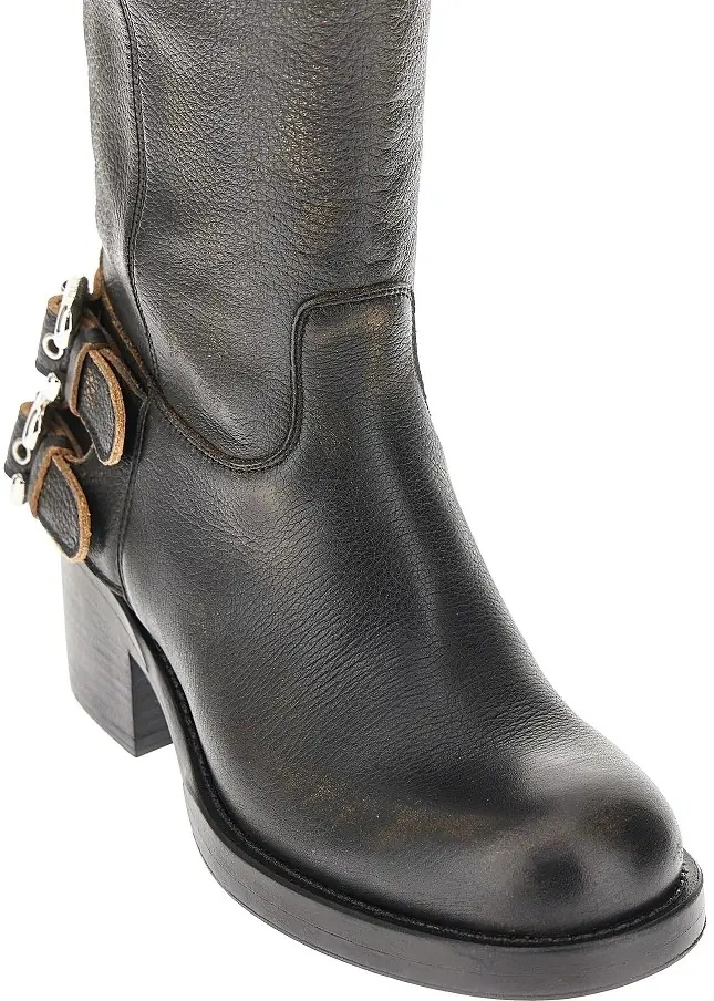 Botine Chloe negre din piele 'Dakota' - Img 2