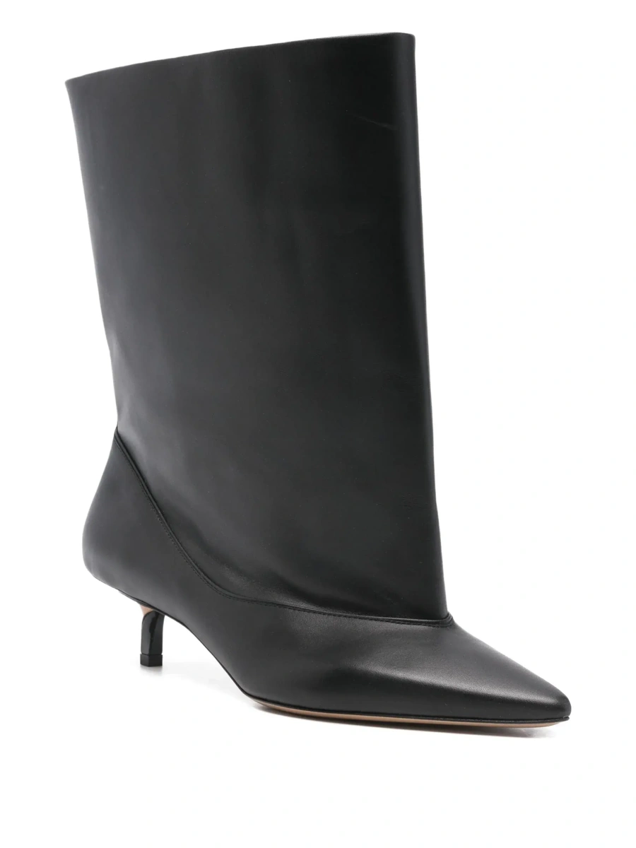Botine JACQUEMUS negre din piele - Img 5