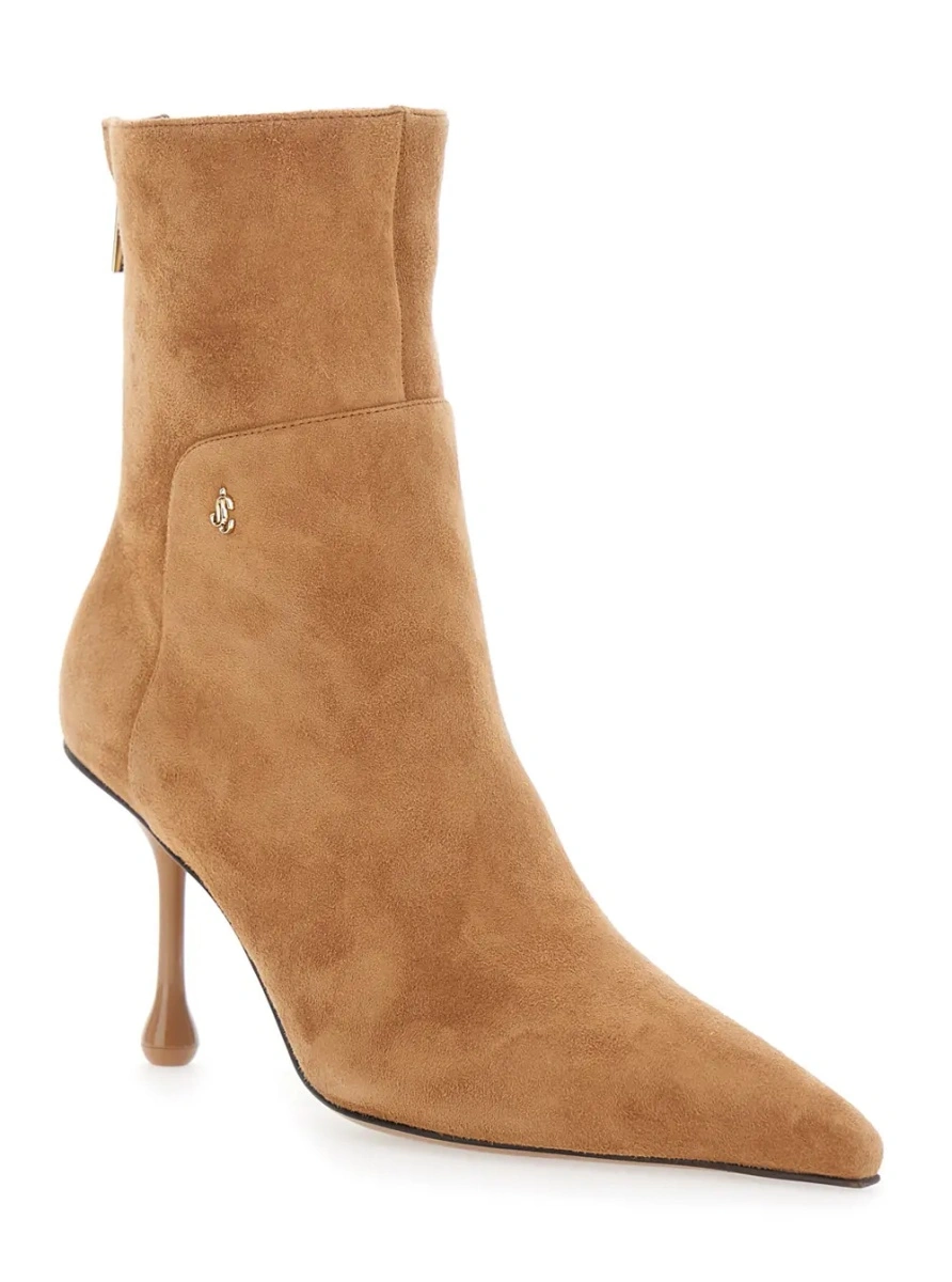 Botine Jimmy Choo bej din piele intoarsa - Img 2