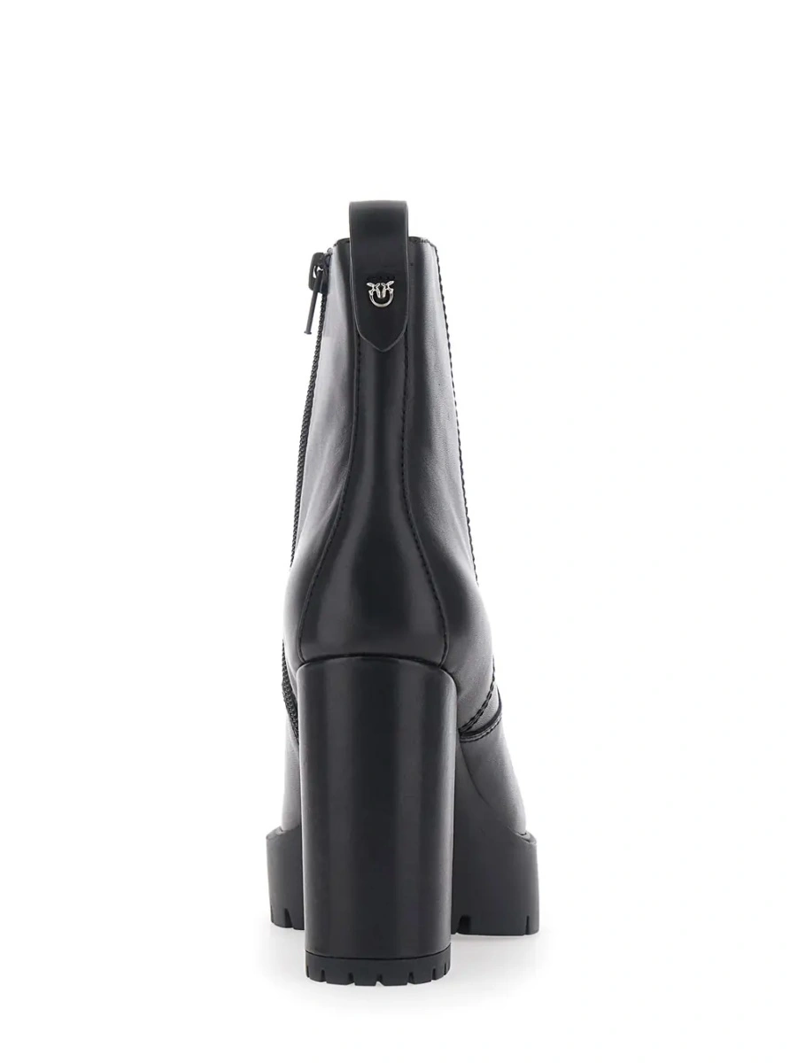 Botine Pinko negre din piele 'CLARA' - Img 4