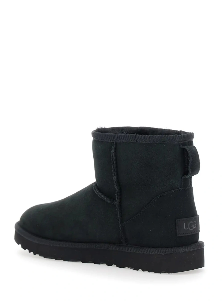 Botine UGG 'Classic Mini' negre din piele intoarsa - Img 3