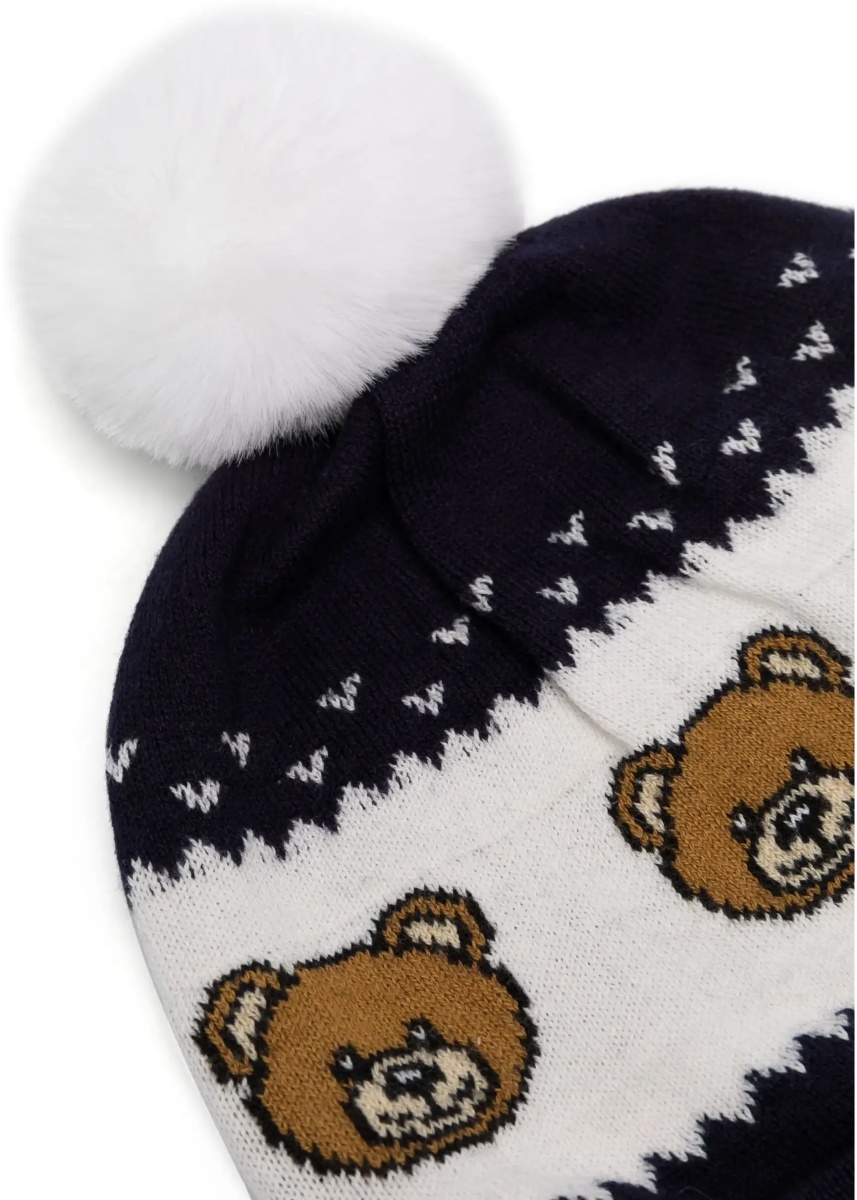 Caciula Beanie Bears And Pom Poms - Img 2