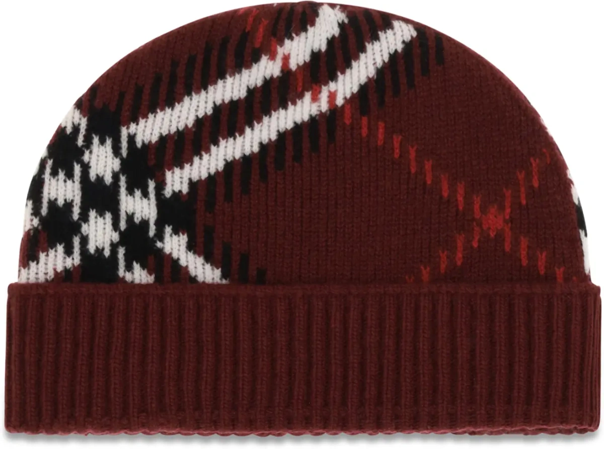 Caciula Cashmere Check Beanie - Img 2