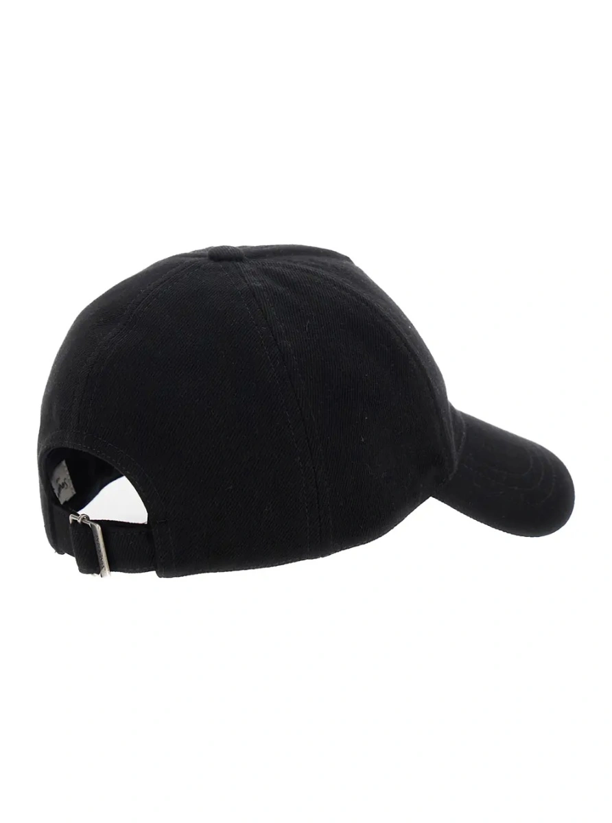 Caciula Saint Laurent neagra din bumbac - Img 2