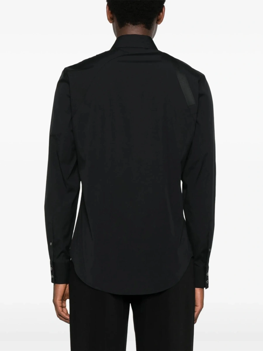 Camasa Alexander McQueen neagra din bumbac - Img 6