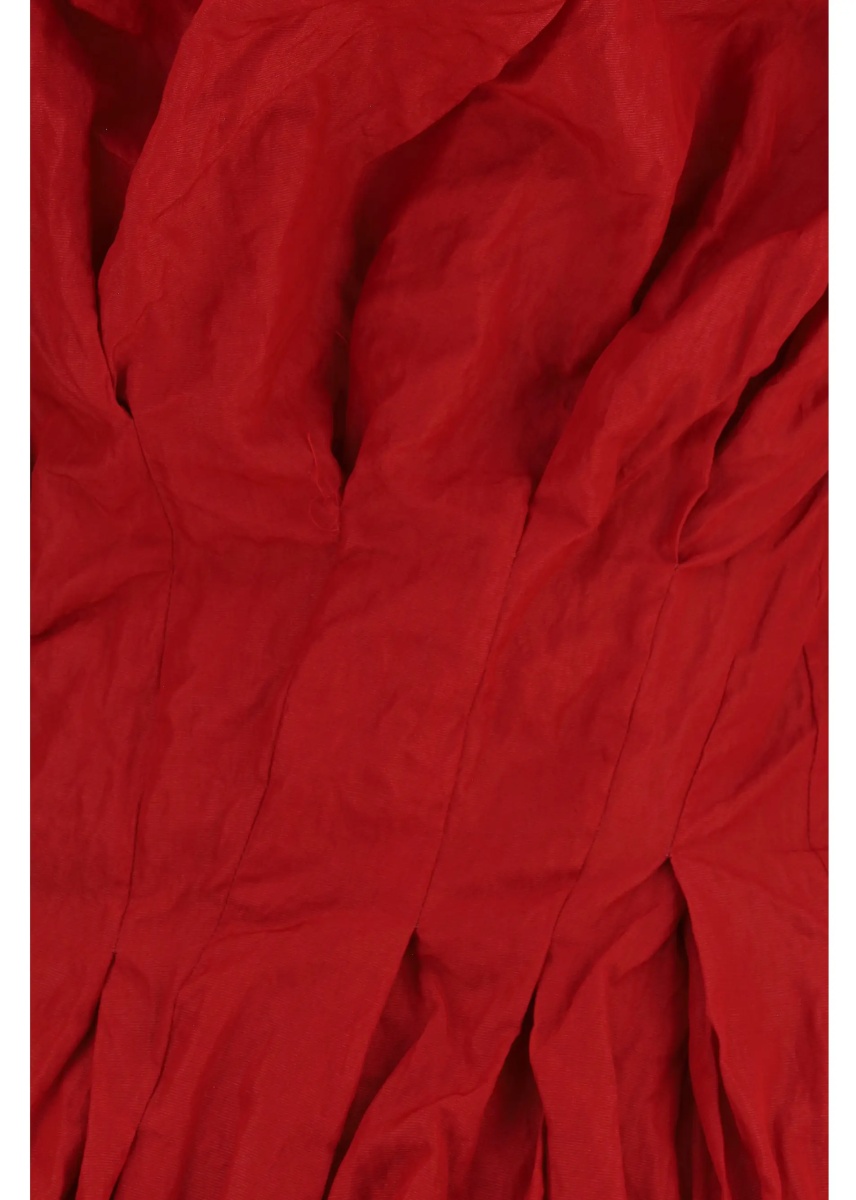 Camasa casual Draped mini Dress with balloon hem - Img 3
