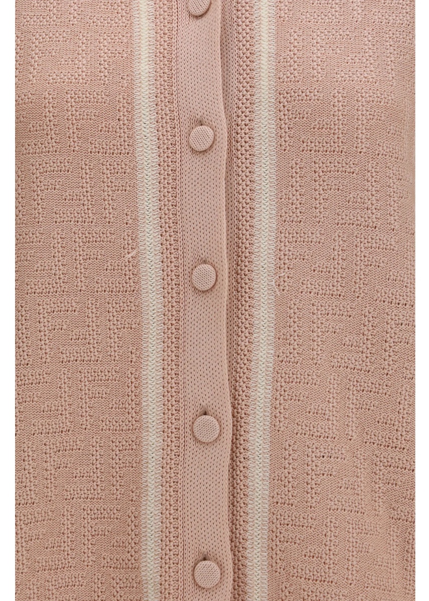 Camasa casual FF all-over crochet Shirt - Img 3