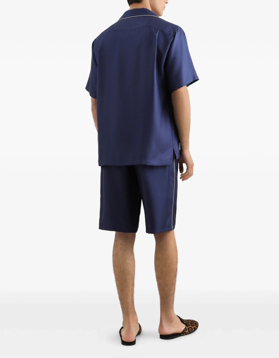 Camasa casual Hawaii piping-embroidered Shirt - Img 5