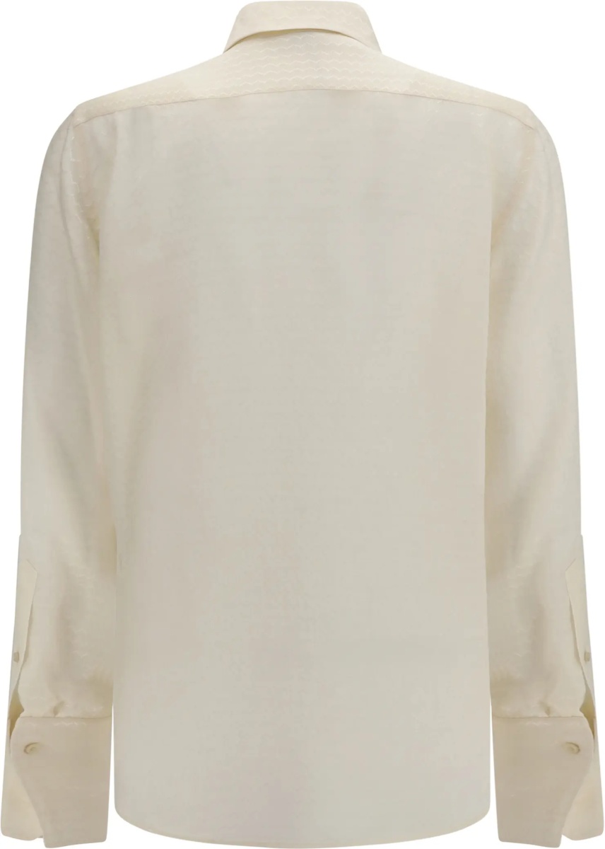 Camasa casual Jacquard silk Shirt - Img 2