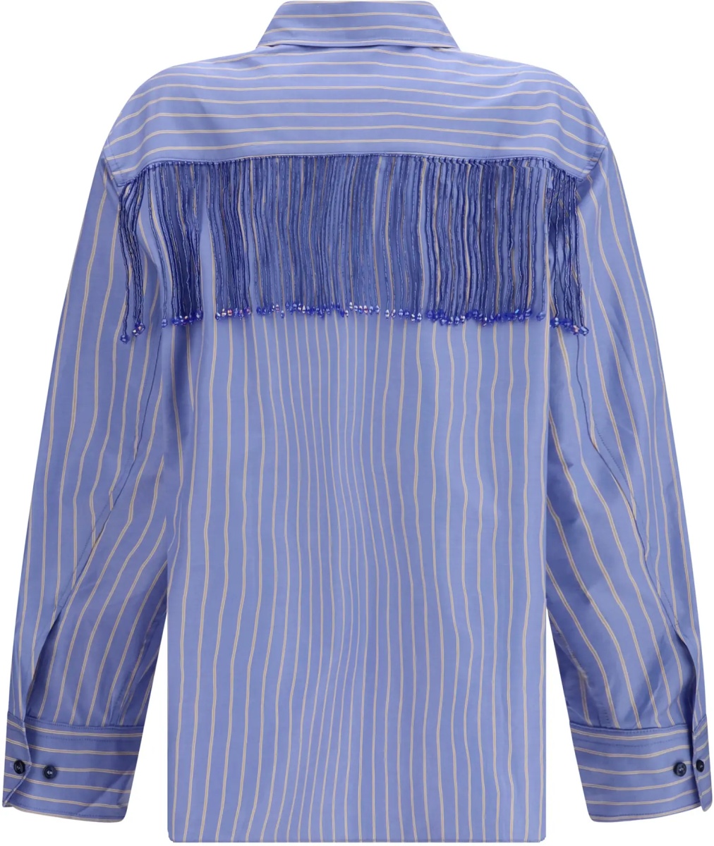 Camasa casual Miley Fringed Oversized Shirt - Img 2