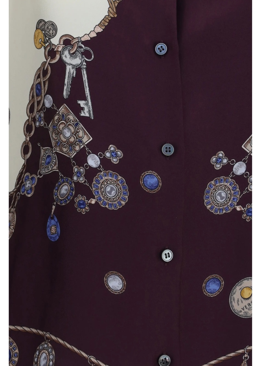 Camasa casual Printed silk Shirt - Img 3
