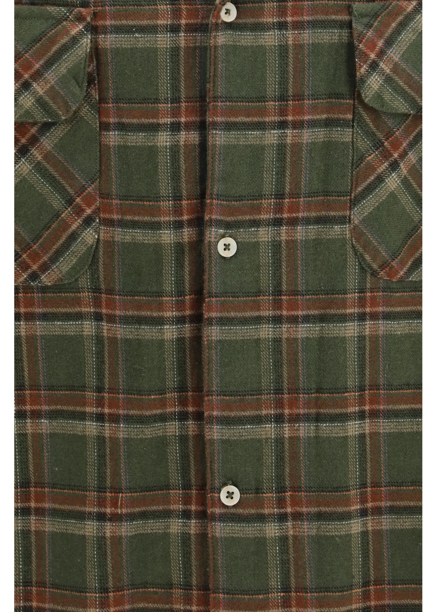 Camasa casual Raw-cut fringe plaid Shirt - Img 3