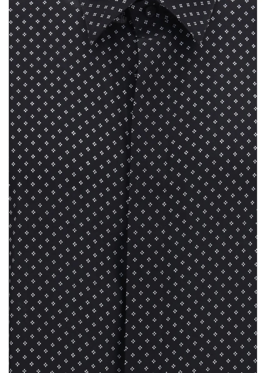 Camasa casual Silk crêpe de chine Polka-Dot Shirt - Img 3