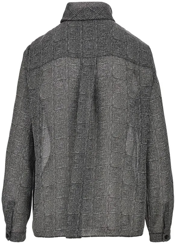 Camasa Check print satin shirt - Img 3